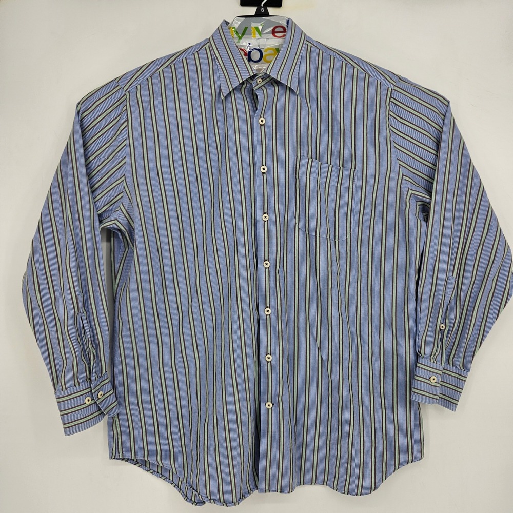 Peter Millar Shirt Mens Extra Large Button Up‎ Long Sleeve Preppy Striped Casual